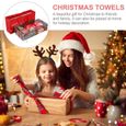 1 Set Xmas Gift Towels Christmas Embroidered Towel Cotton kit - coffret - autres articles decoration de noel decoration de noel-3