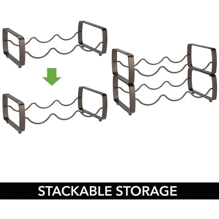 Casier à Bouteilles Modulable Grizzly - Empilable, Pour 36 Bouteilles (lot De 6 Modules)