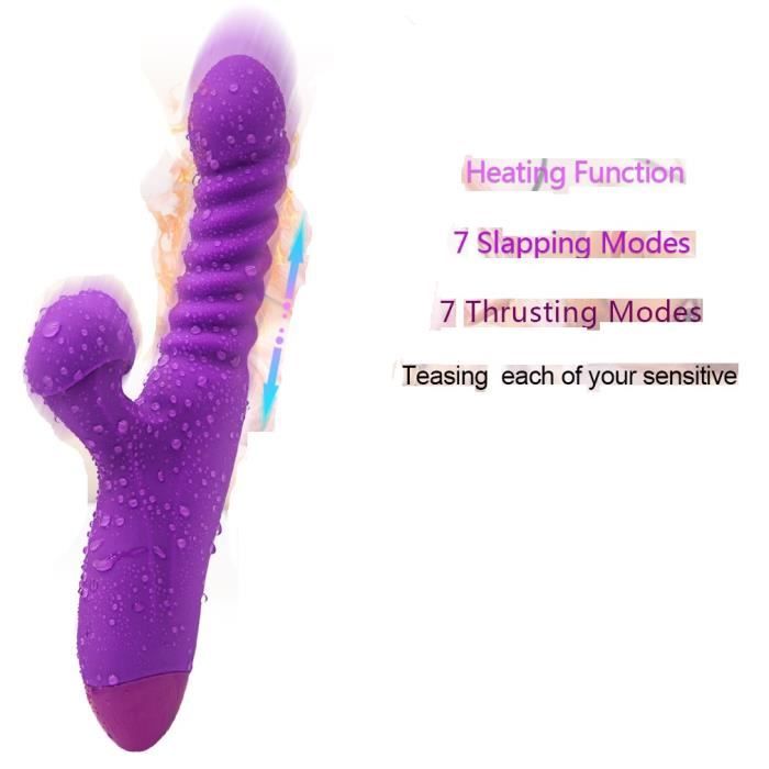 Vibromasseur lapin pour femme vibrateur clitoridien point G tanche et  rechargeable gode raliste silicone - Cdiscount Boutique Erotique