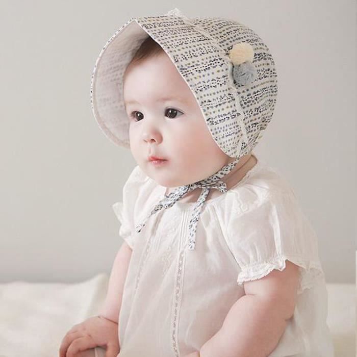 Chapeau de soleil pour b b fille 3 24 mois ajustable t anti