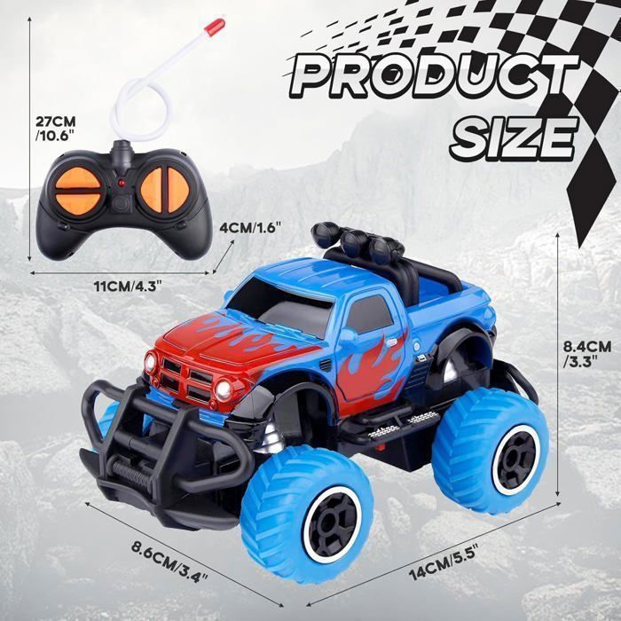 Voiture Jouet 2 Ans garçon ,Voiture Télécommandée à partir de 2 à 3 ans ,Jouet Cadeau anniversaire pour enfant - Bleu