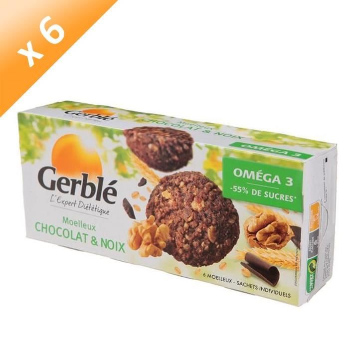 Lot De 6 Gerble Moelleux Aux Noix Et Au Chocolat 138 G Cdiscount Au Quotidien Lot De 6 Gerble Moelleux Aux Noix Et Au Chocolat 138 G Cdiscount Au Quotidien