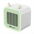 Mini climatiseur portable - AUTREMENT - Mini Portable - USB (batterie intégrée) - Ultra-silencieux - Léger, vert