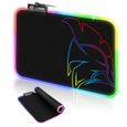 EMPIRE GAMING – Dark Rainbow Tapis de Souris Gamer – RGB LED 12 Modes d’Eclairage -0