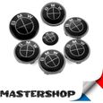 BMW kit 7 emblemes logo bmw full black - noir - 82mm - 74mm - 45mm - 68mm - Mastershop-0
