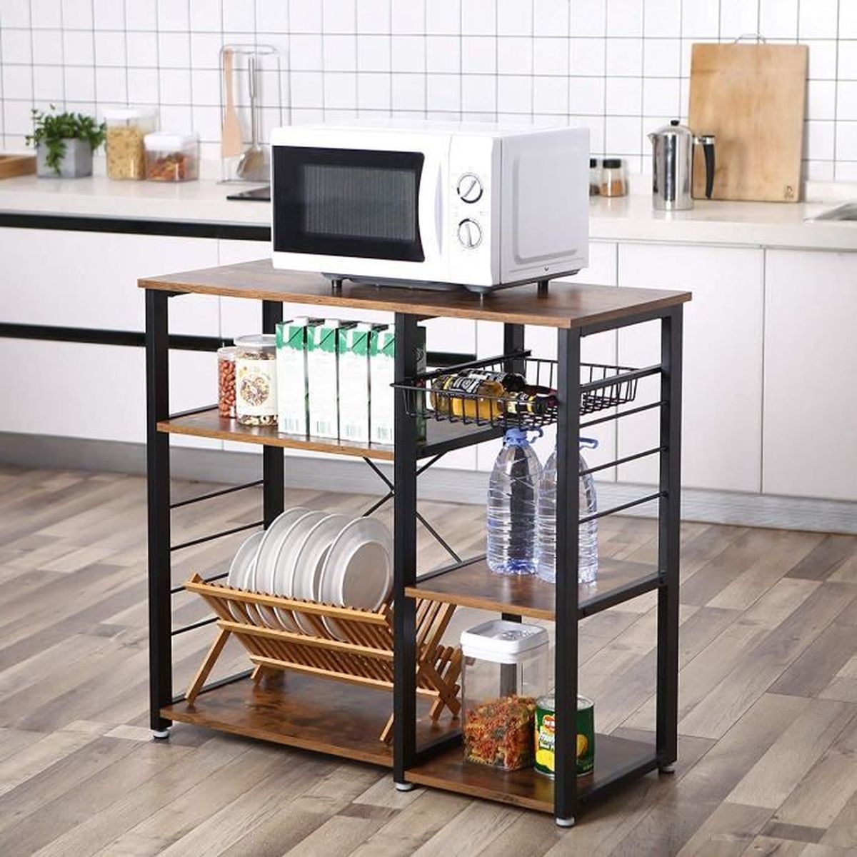 Etagere De Rangement De Cuisine Style Industriel Etagere Pour