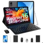DOOGEE U12 Tablette Tactile - Android 16 Gemini AI, Écran 12" 2K 90Hz, 24Go+128Go, 9000mAh 18W, 7.8mm Métal Ultra-mince 567g-Noir