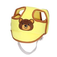 Qiilu Bonnet bébé Casquette de protection ajustable pour bébé en bas âge éponge en coton doux Casquette anti-chute pour
