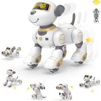 Jouet pour robot chien télécommandé pour enfants, chiot robotique programmable pour enfants de 3 à 8 ans