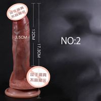 Godemiché de Masturbation en Silicone pour femme, jouet sexuel, Simulation du point G Vaginal, faux gode Couleur 02 -AC