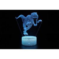 Led Illusion Nuit Lumiere Dinosaure Forme 3D Illusion Visuelle Lampe Transparente Acrylique Veilleuse Led Lampe 7 Couleur Cha☼5378