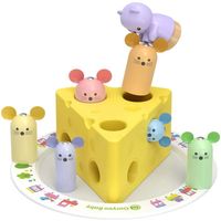 Jouets Montessori 1 an | Jouets de motricité pour bébé garçons et Filles | Enfants tri Jeu de Sauvetage de Fromage Puzzle en Bois