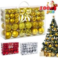 Lot de 101 Boule de Noël décoration sapin Boules,13 styles