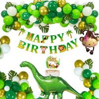 Décoration Anniversaire Dinosaure Enfant, MMTX Dinosaure Déco Anniversaire Fête avec Ballon Dinosaure Géant, Dinosaure Décorations