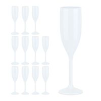 Set de 12 verres à champagne plastique  - 10035430-49