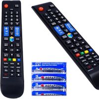 Samsung Télécommande TV LED AA59-00581A + piles PS51E550D1K, PS51E550D1M, PS51E550D1W, PS51E551D1W