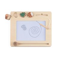 Tablette à dessin magnétique en bois - Ardoise enfant - Sebra