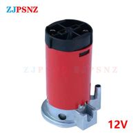 Klaxon D'air D'escargot De Voiture 12V 136db Klaxon D'air De Moto Compact Haut-parleur Super Fort Rouge Bleu Pour Voitures Camion-camion Yacht Bateau SUV