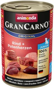 BOITES - PATÉES Animonda - 82728-1 - Gran Carno nourriture pour chien Junior, Patee pour chien de croissance, Lot de 6
