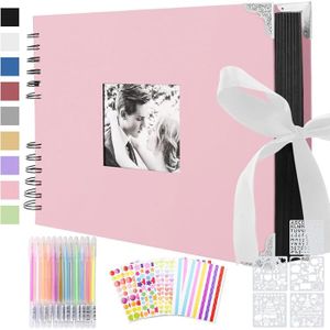 Album Photo à Personnaliser Soi-Même 80 Pages Scrapbooking Vintage Album Souvenir pour Famille Anniversaire Rose 30 x 30 X 21 ALBUM - Beaux-Arts et Loisirs créatifs Album Photo à Personnaliser Soi-Même 80 Pages Scrapbooking Vintage Album Souvenir pour Famille Anniversaire Rose 30 x 30 X 21 ALBUM - Beaux-Arts et Loisirs créatifs