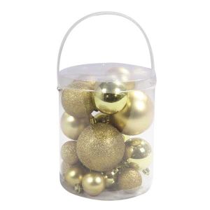 Eminza 12 Luxury incassable Boules de No/ël D/écorations 60mm Argent