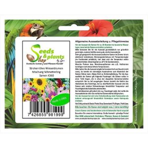 GRAINE - SEMENCE Pcs - 5000X Stroherröhre Fleurs De Prairie Mélange Schmetterling-Samen Jardin K360 - Seeds Plants Shop[m262]