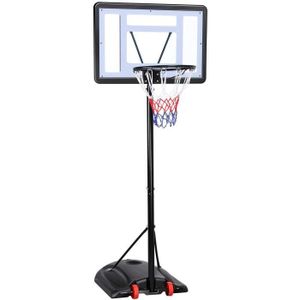 Équipement Basket-Ball Résistant aux Intempéries pour Enfants/Adultes avec Roues Panier de Basket sur Pied Extérieur/Intérieur Panier de Basket-Ball Mobile Portable Hauteur Réglable 160 cm à 210 cm Équipement Basket-Ball Résistant aux Intempéries pour Enfants/Adultes avec Roues Panier de Basket sur Pied Extérieur/Intérieur Panier de Basket-Ball Mobile Portable Hauteur Réglable 160 cm à 210 cm