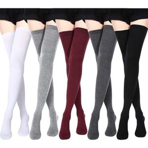 CHAUSSETTES Chaussettes Extra Longues en Coton pour Femme - Gr