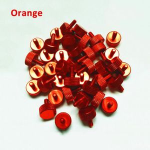 VIS - CACHE-VIS Orange-M3-8mm -Vis à tête ronde et plate en alliage d'aluminium, boulon multicolore, longueur 5 50mm, 5 pièces, M3