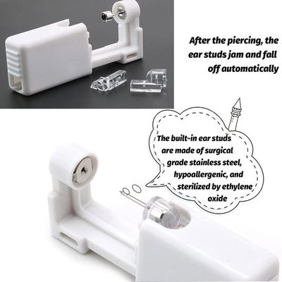 Set De 2 Faux Plugs Tunnel Clous D'oreille Acier 6 8 10 Mm Sans Bu00e2ton