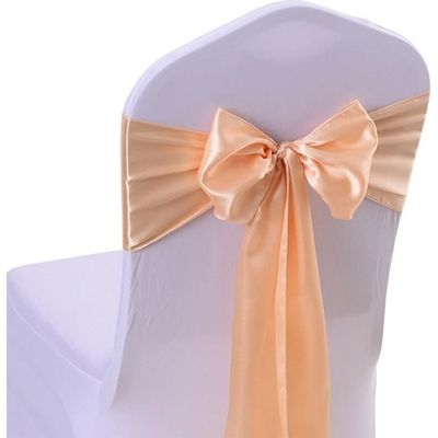 Lunaanda Lot de 2 Ceintures de Chaise en Mousseline de Soie, 100 x