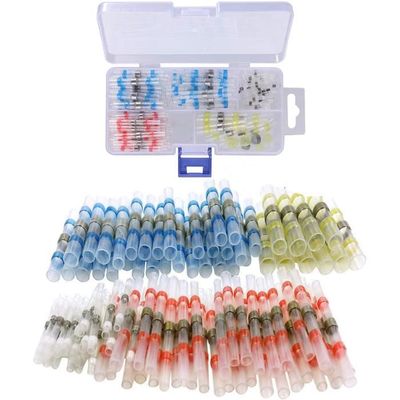 Kit De Connecteurs Bout à Bout Thermorétractables 100 Pièces Joint De Soudure Ensemble De Bornes A Sertir De Fil Etanches Isolees Thermoretractablesdubuns 86231067