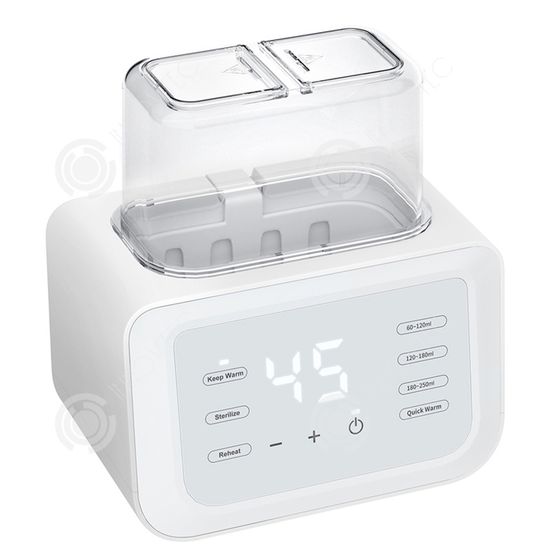Chauffe-Biberon Intelligent Grownsy - 4 Températures Précises + Veilleuse - Stérilisateur Et Distributeur D'Eau Tiède - 72H Autonomie