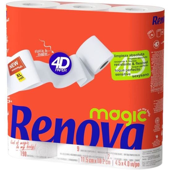 Magic Lot de 9 rouleaux de papier toilette[A199] - Cdiscount Au quotidien