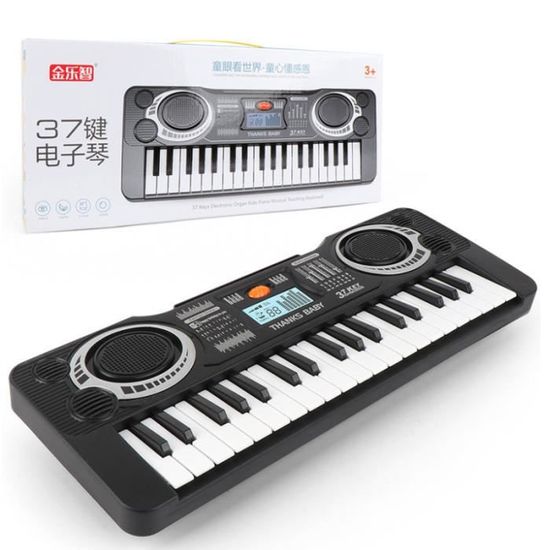 Acheter Guitare Rechargeable 37 touches, orgue électronique, Mini clavier pour enfants, Piano avec bandoulière et Microphone Acheter Guitare Rechargeable 37 touches, orgue électronique, Mini clavier pour enfants, Piano avec bandoulière et Microphone