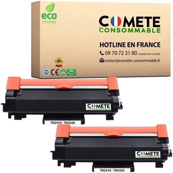 Toners Brother TN2420 Noir Compatible X2 - NEUFS, Marque QUALITONER