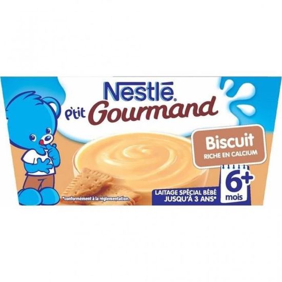 Nestle P Tit Gourmand Biscuit Riche En Calcium 6 Mois Par 4 Pots De 100g Lot De 8 Soit 32 Pots Cdiscount Au Quotidien