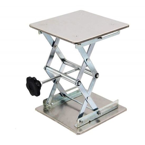 Plateforme Laboratoire Réglable Hauteur Plateforme élévatrice De Labo Halatua - Support Réglable 60kg - Hauteur 20-80mm - Alliage Aluminium Socle Ajustable Physique Chimie