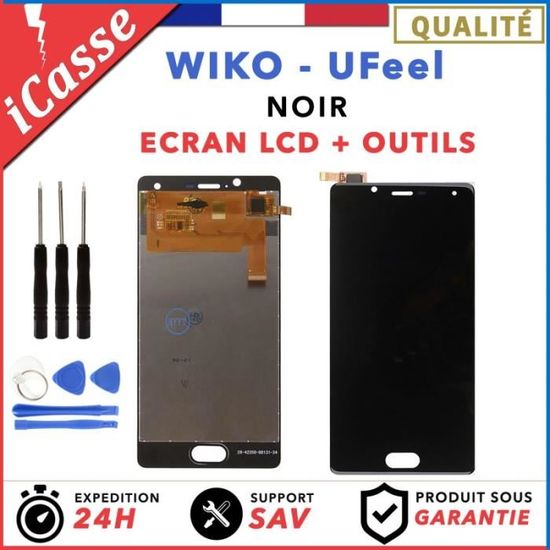 Écran LCD + Vitre Tactile Pour Wiko U Feel Lite - Noir, Neuf, Origine France