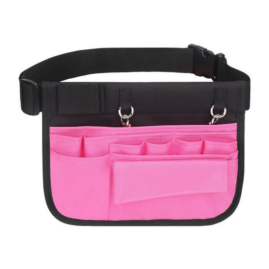 Sac Banane Pour Infirmière / Soignant - Poches Multiples, Réglable - Tissu Oxford Léger - Idéal Pour Outils Et Matériel - 7