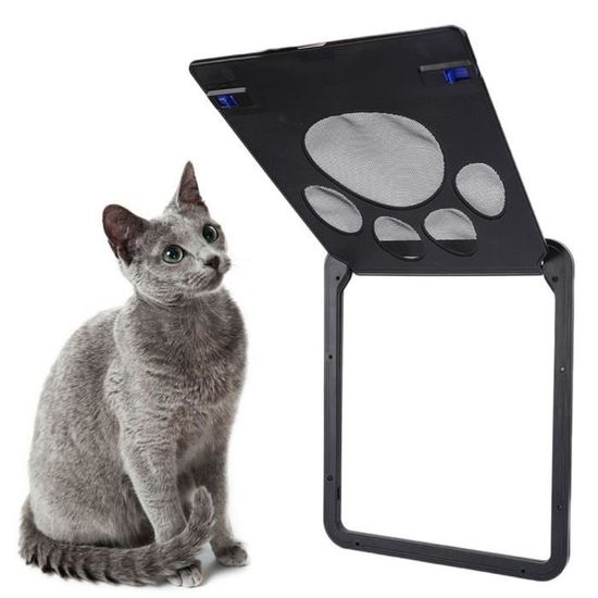 Cikonielf Porte de fermeture automatique pour animaux de compagnie Porte Moustiquaire Animaux de