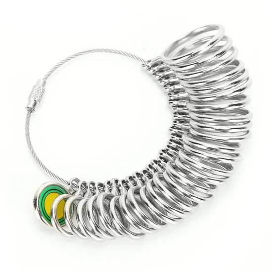 Baguier Métal Pour Mesurer Taille Bague - Standard Européen 41-76