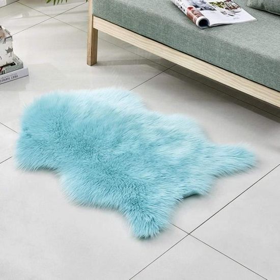 Tapis Fausse Peau De Mouton - Doux Et Moelleux, 60x90cm, Rose, Pour Canapé, Chambre, Décoration