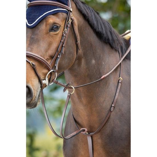 Rhinegold Cuir italien anatomique Cheval Bride avec muserolle mexicaine