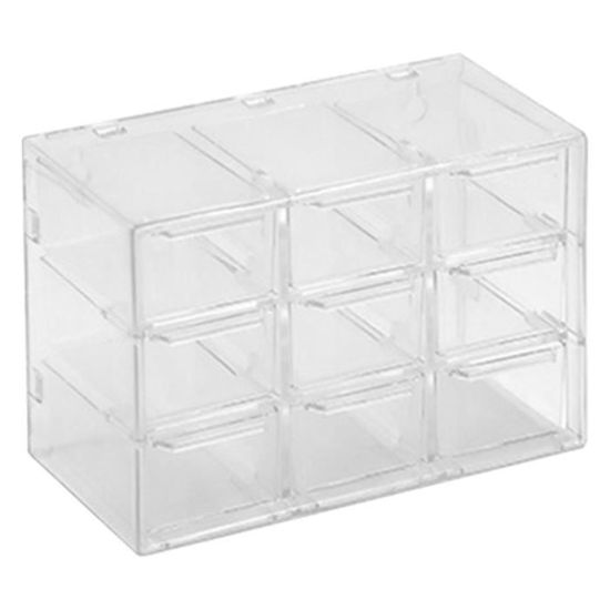 Vitrine à 12 Compartiments En Velours Et Verre - 20x15x5 Cm, Grilles 4x4 Cm, Pour Collection De Pierres, Bijoux, Fossiles