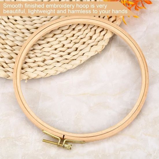 Cerceau à Broder En Bois 19 Cm – Pour Point De Croix, Couture, Fixation Ferme Du Tissu - 4