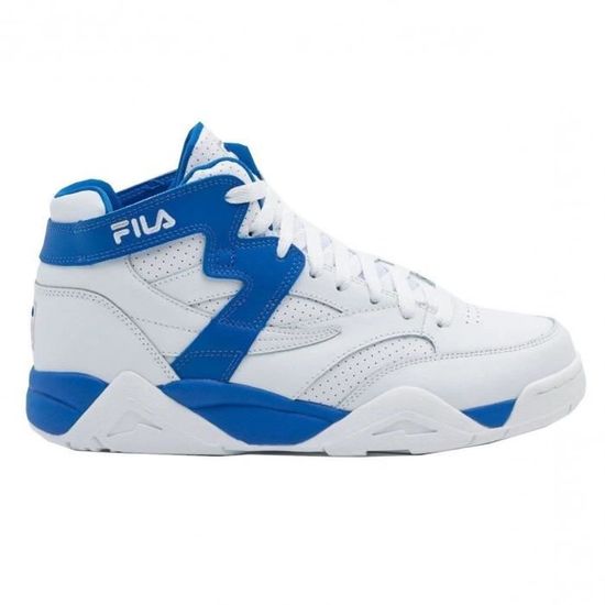Chaussure De Basket ball Homme Fila M Squad FFM0212.13275 Blanc bleu Cuir et Synthetique Route Respirant Cdiscount Sport