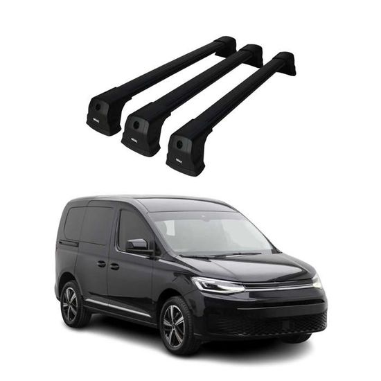 Barres De Toit Transversales Pour Volkswagen Caddy 2010+ - Marque TURTLE
