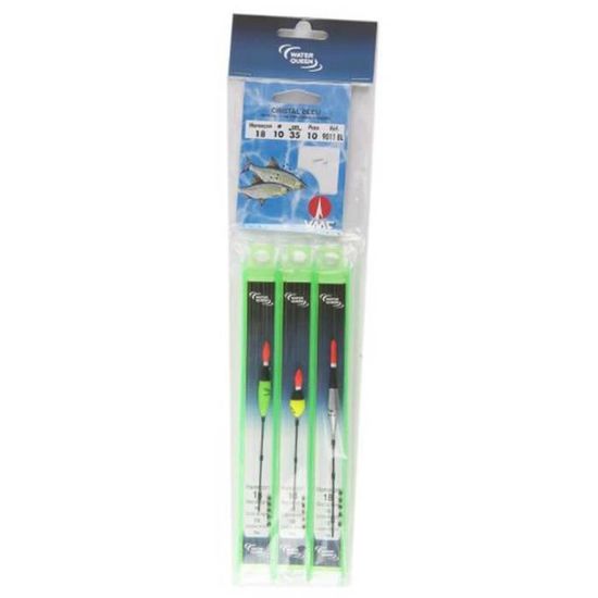 Lot de 3 lignes montées pêches fines au coup Water Queen