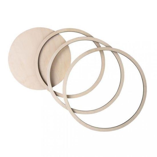 Lot De 16 Disques En Bois De Hêtre - Diamètre 15 Cm, épaisseur 2,5 Mm - Bruts Pour Bricolage, Peinture, Pyrogravure